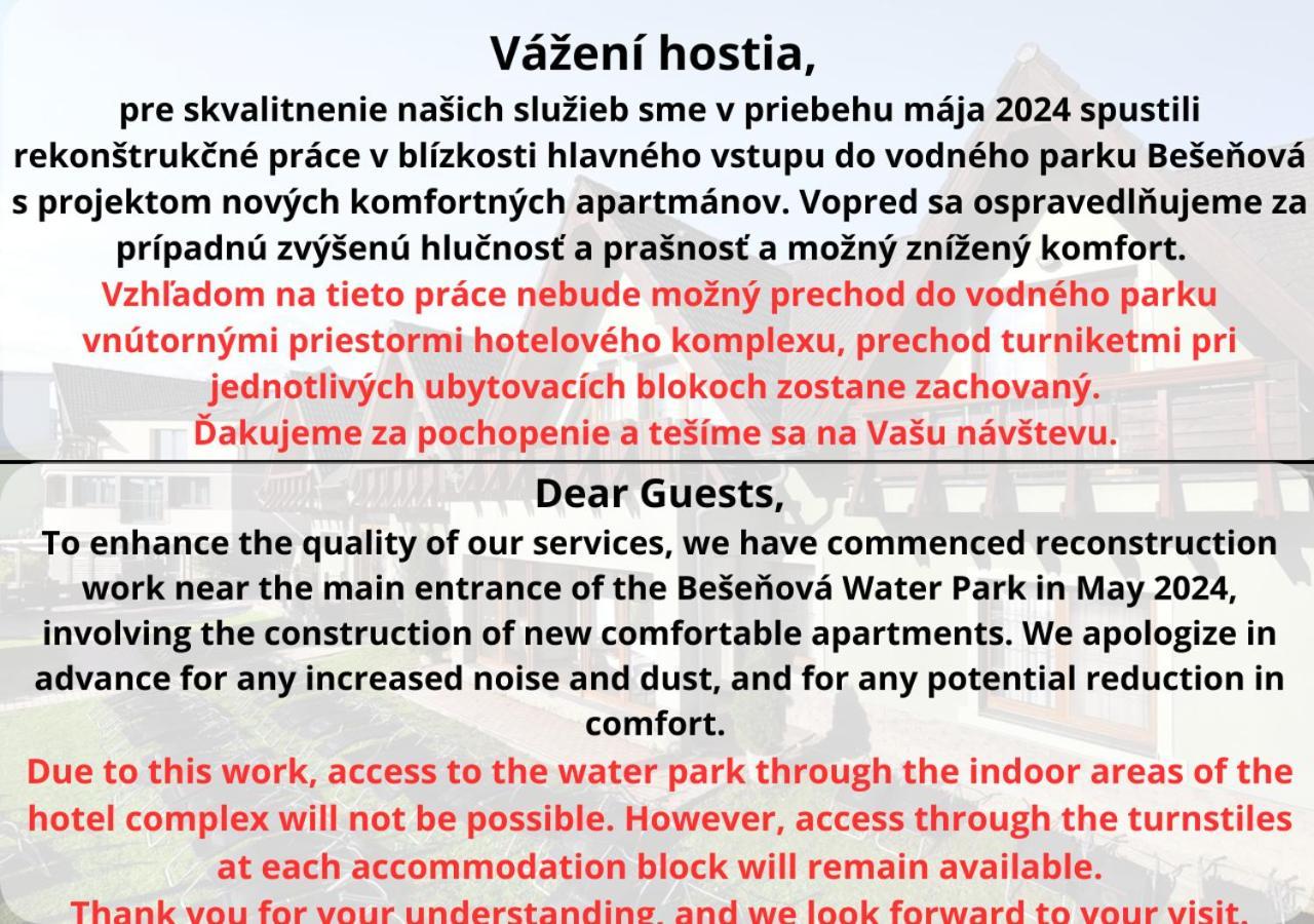 Hotel Galeria Thermal Bešeňová Eksteriør billede